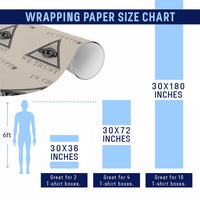 Funny Crypto Wrapping Paper Roll In Crypto We Trust Bitcoin Cryptocurrency - Wonder Print Shop