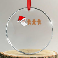 Funny Crystal Glass Ornament Santa Eating Gingerbread Men Gamer Men Women Kids TS10