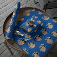 Funny Curious Hamster Peeking Through A Cracked Wall Meme Wrapping Paper Roll