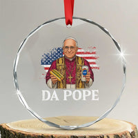 Funny Da Pope America Chicago Leo XIV Crystal Glass Ornament Hotdog And Beer TS11