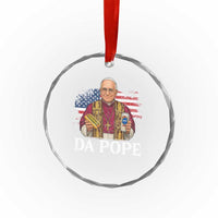 Funny Da Pope America Chicago Leo XIV Crystal Glass Ornament Hotdog And Beer TS11