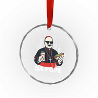 Funny Da Pope Chicago Hot Dog Crystal Glass Ornament 267th Pope Leo XIV TS02