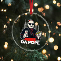 Funny Da Pope Chicago Hot Dog Crystal Glass Ornament 267th Pope Leo XIV TS02