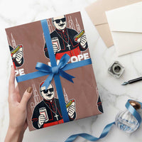 Funny Da Pope Chicago Hot Dog Wrapping Paper Roll 267th Pope Leo XIV - Wonder Print Shop