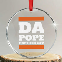 Funny Da Pope From America Chicago Pope Leo XIV Crystal Glass Ornament TS11