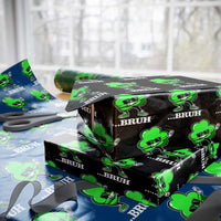 Funny Dabbing Shamrock Wrapping Paper Roll Bruh St. Patrick's Day - Wonder Print Shop