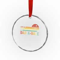 Funny Dad Jokes In A Dad-a-base Crystal Glass Ornament Retro Vintage Fathers Day TS10