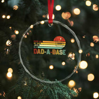 Funny Dad Jokes In A Dad-a-base Crystal Glass Ornament Retro Vintage Fathers Day TS10
