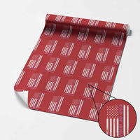 Funny Dad Of Girls Outnumbered Wrapping Paper Roll Vintage American Flag Father's Day