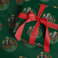 Funny Dad Tax Skeleton Wrapping Paper Roll Making Sure It’s Not Poison Retro Food Humor Fathers Day Gift - Wonder Print Shop