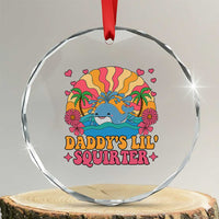 Funny Daddys Lil Squirter Crystal Glass Ornament Inappropriate Adult Humor Squirting Whale TS11