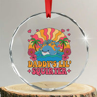 Funny Daddys Lil Squirter Crystal Glass Ornament Inappropriate Adult Humor Squirting Whale - Wonder Print Shop