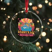 Funny Daddys Lil Squirter Crystal Glass Ornament Inappropriate Adult Humor Squirting Whale TS11