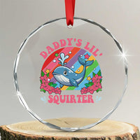 Funny Daddy's Lil Squirter Inappropriate Embarrassing Crystal Glass Ornament TS10