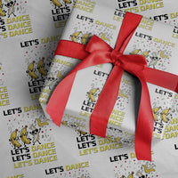 Funny Dancing Banana Wrapping Paper Roll Lets Dance Silly Meme Graphic