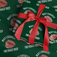 Funny Dank Meme Wrapping Paper Roll May I Suggest The Roast Beef - Wonder Print Shop
