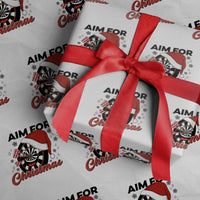 Funny Dart Player Aim For Christmas Wrapping Paper Roll Gift For Dartist - Wonder Print Shop