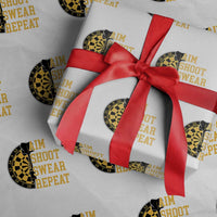 Funny Darts Retro Vintage Wrapping Paper Roll Aim Shoot Swear Repeat Dartist Gift - Wonder Print Shop