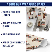 Funny December Birthday Wrapping Paper Roll All The Cool People are Born in December - Wonder Print Shop