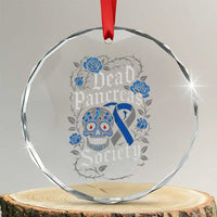 Funny Diabetes Type 1 Awareness Crystal Glass Ornament Dead Pancreas Society Sugar Skull - Wonder Print Shop