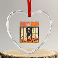 Funny Diddy's Home Diddy Party Heart Crystal Glass Ornament - Wonder Print Shop