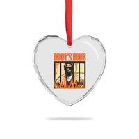 Funny Diddy's Home Diddy Party Heart Crystal Glass Ornament - Wonder Print Shop