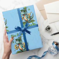 Funny Dinosaur Says Six Seven Wrapping Paper Roll St Patricks Day