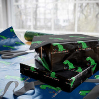 Funny Dinosaur Short Arms Problem Wrapping Paper Roll I Do Not Like Darts - Wonder Print Shop