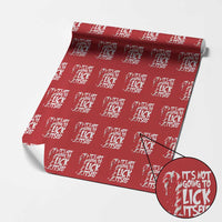 Funny Dirty Christmas Wrapping Paper Roll It's Not Going To Lick Itself Adult Humor Cringe Candy Cane - Wonder Print Shop