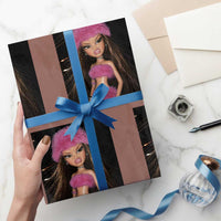 Funny Disgusting Doll Face Meme Wrapping Paper Roll Expression Hilarious Sarcastic