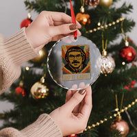 Funny Do It Lady Vintage Crystal Glass Ornament Retro 70s Mustache Guy Meme Parody - Wonder Print Shop