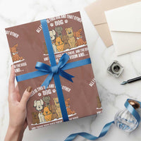 Funny Dog Lover Wrapping Paper Roll Fur Mama Dad Dog Rescue - Wonder Print Shop