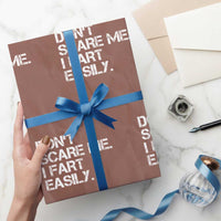Funny Dont Scare Me I Fart Easily Wrapping Paper Roll Humor Hilarious - Wonder Print Shop