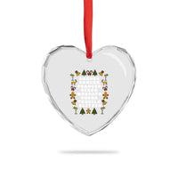Funny Drinking Christmas Heart Crystal Glass Ornament Merry Christmas Dasher Dancer Prancer Vixen - Wonder Print Shop