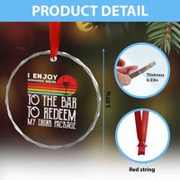 Funny Drinking Cruise Crystal Glass Ornament Funny Drink Package Summer Gift TS10