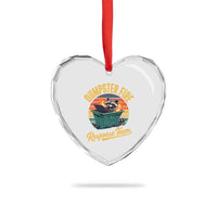 Funny Dumpster Fire Response Team Heart Crystal Glass Ornament Work Humor - Wonder Print Shop
