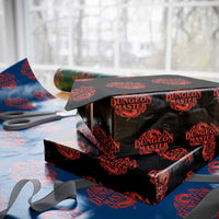 Funny Dungeon Master Wrapping Paper Roll RPG Gamer D20 Tabletop Red Dragon - Wonder Print Shop