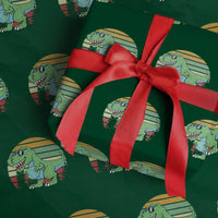 Funny Earth Day Dinosaur Lover Wrapping Paper Roll Save The Planet