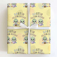 Funny Easter Alien Squad Bunny Ears Gift Wrapping Paper Roll