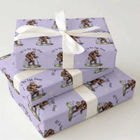 Funny Easter Bigfoot Wrapping Paper Roll Off To The Egg Hunt