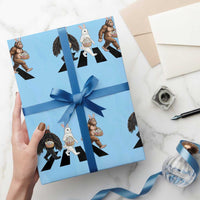 Funny Easter Bunny Bigfoot Mothman Wrapping Paper Roll Cryptid Lover Gift