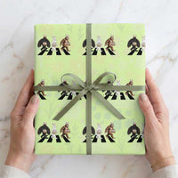 Funny Easter Bunny Bigfoot Mothman Wrapping Paper Roll Cryptid Lover Gift