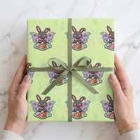 Funny Easter Bunny Mothman Loves Glazed Ham Wrapping Paper Roll