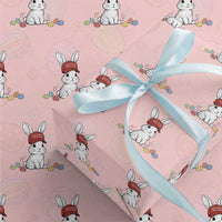 Funny Easter Bunny Wearing Hat American Wrapping Paper Roll