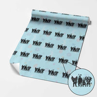 Funny Easter Cryptid Squad Wrapping Paper Roll Bigfoot Mothman Jersey Devil Chupacabra Gift