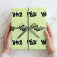 Funny Easter Cryptid Squad Wrapping Paper Roll Bigfoot Mothman Jersey Devil Chupacabra Gift