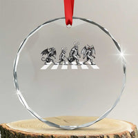 Funny Easter Cryptid Walk Crystal Glass Ornament Bigfoot Mothman Jersey Devil Chupacabra