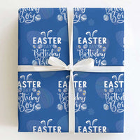 Funny Easter Day Birthday Boy Wrapping Paper Roll Born On Easter Day Eggs