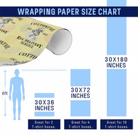 Funny Easter Day Cottontail Egg Delivery Service Wrapping Paper Roll Bunny Rabbit