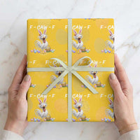 Funny Easter Day F Caw F Chicken Bunny Rooster Meme Wrapping Paper Roll